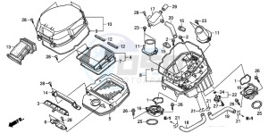 XL1000V drawing AIR CLEANER