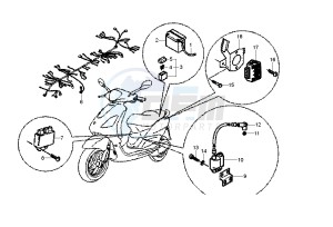 Fly 125 drawing Battery