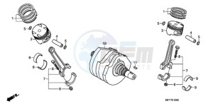 XL700VA9 France - (F / ABS CMF) drawing CRANKSHAFT/PISTON