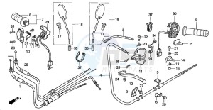 SGX50S drawing HANDLE LEVER/SWITCH/CABLE