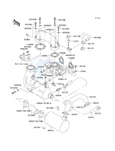 JH 750 C [750 ZXI] (C1-C3) [750 ZXI] drawing MUFFLER-- S- -