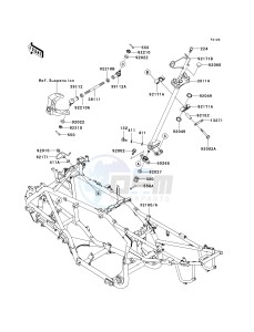 KSV 700 A [KFX700 AND V FORCE] (A1-A2) [KFX700 AND V FORCE] drawing FRAME