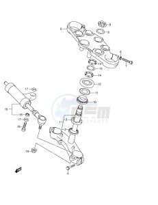 GSX1300R (E2) Hayabusa drawing BRACKET STEERING DAMPER