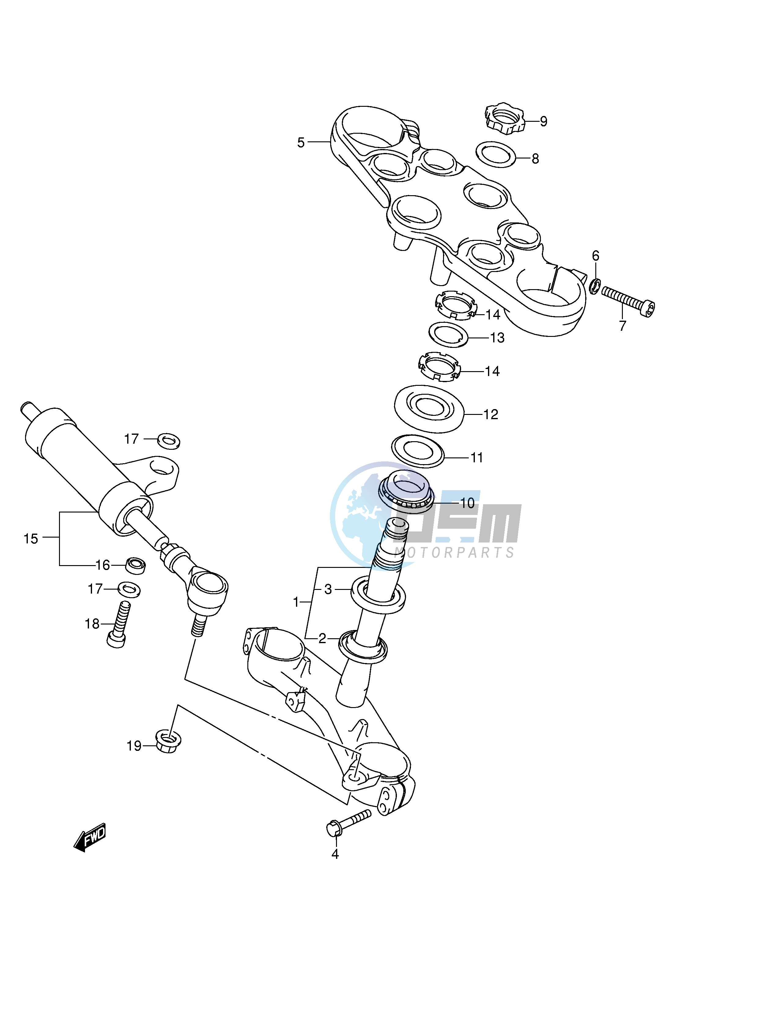 BRACKET STEERING DAMPER