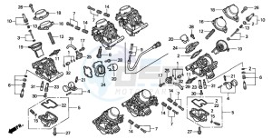 GL1500C VALKYRIE drawing CARBURETOR (COMPONENT PARTS)