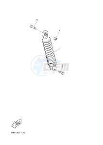 NS50 AEROX (1PH3 1PH3 1PH3) drawing REAR SUSPENSION