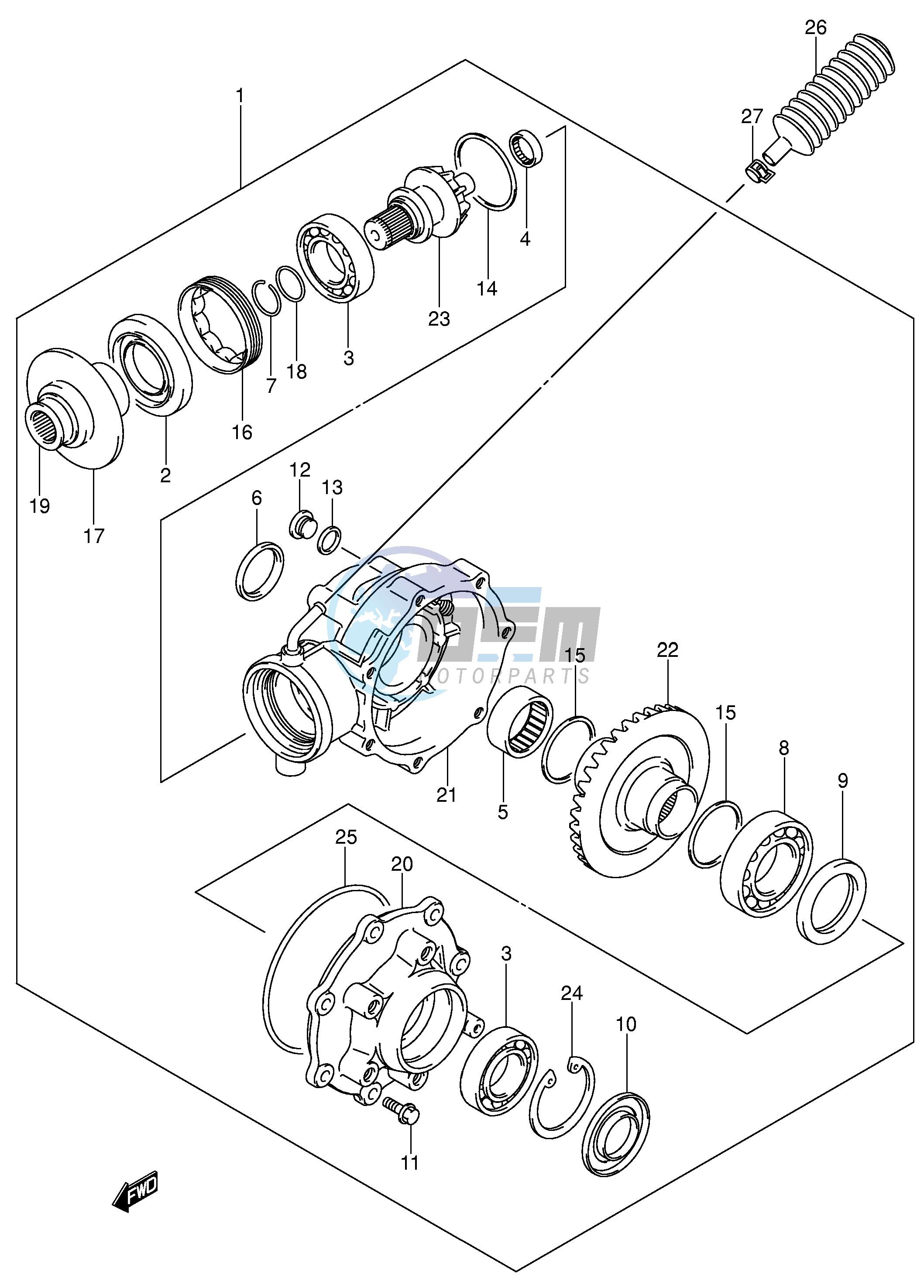 FINAL BEVEL GEAR (NOTE)