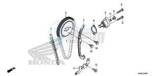 GLR1251WHF CB125F UK - (E) drawing CAM CHAIN/TENSIONER