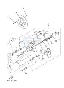 YXR700F YXR7FSPB RHINO 700 SPORTS EDITION (1RB9 1RBA 1RBB) drawing REAR BRAKE CALIPER 2