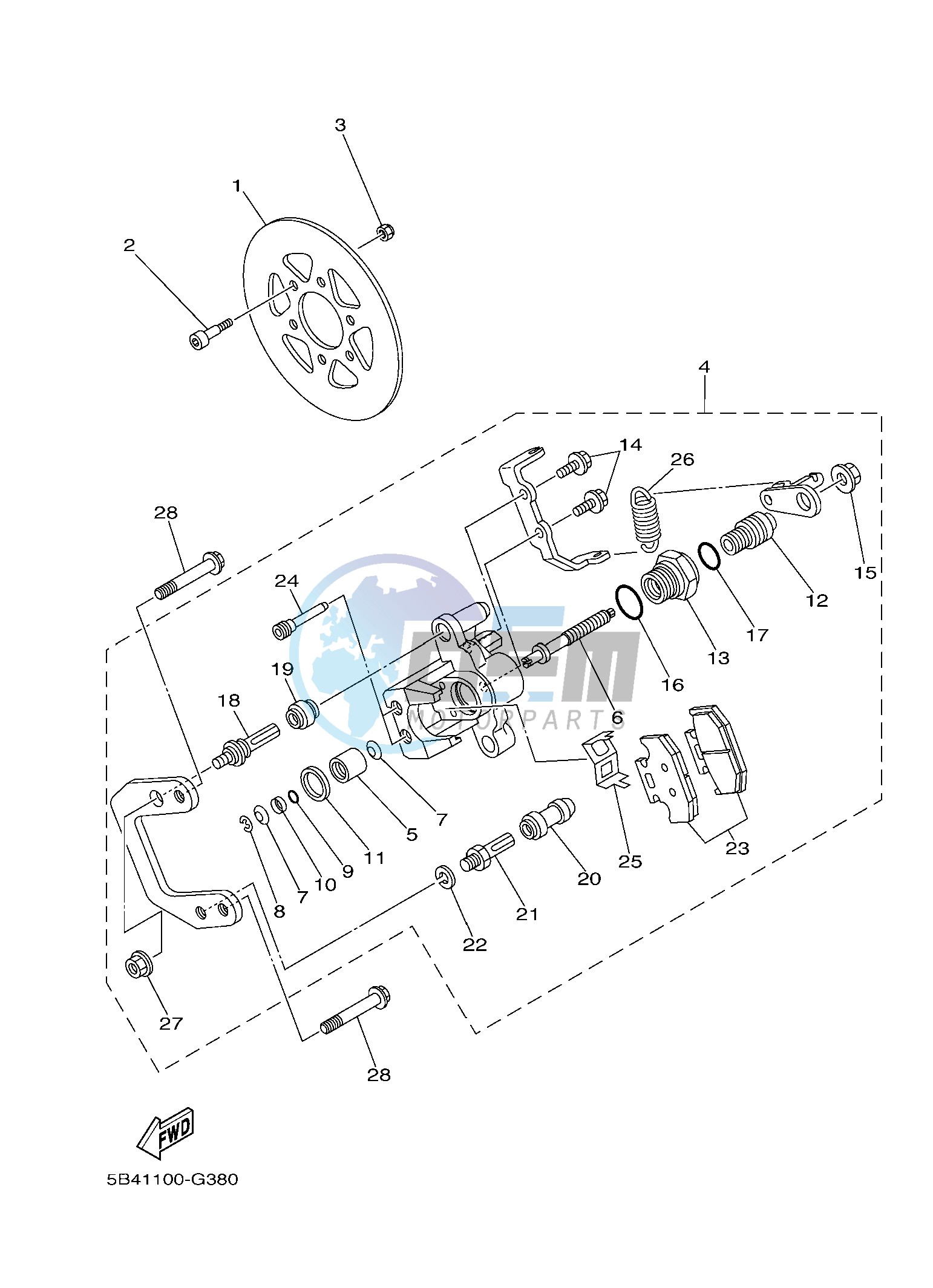 REAR BRAKE CALIPER 2