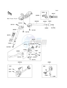 ZX636 C [NINJA ZX-6R] (C6F) D6F drawing HANDLEBAR