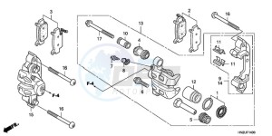 TRX500FAA Europe Direct - (ED) drawing FRONT CALIPER