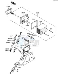 KL 250 A [KLR250] (A5) [KLR250] drawing TAILLIGHT