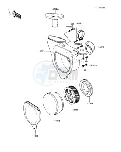 KDX 80 B [KDX80] (B2-B3) [KDX80] drawing AIR CLEANER