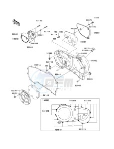 VN 1500 T [VULCAN 1500 CLASSIC] (6F) T6F drawing RIGHT ENGINE COVER-- S- -