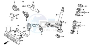 CB125T drawing STEERING STEM/HORN (CB125TDJ/TP)