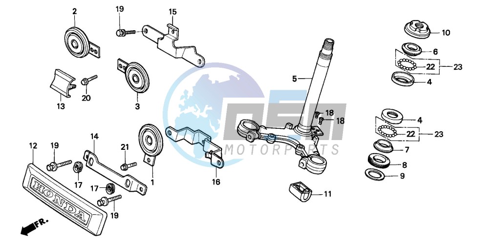 STEERING STEM/HORN (CB125TDJ/TP)