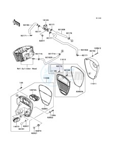 VN900_CLASSIC VN900B8F GB XX (EU ME A(FRICA) drawing Air Cleaner