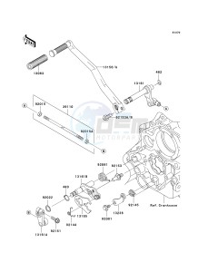 VN 1600 B [VULCAN 1600 MEAN STREAK] (B6F-B8FA) B6F drawing GEAR CHANGE MECHANISM