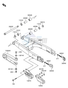 RM65 (E3) drawing SWINGARM