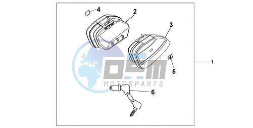 NARROW PANNIER SET