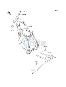 KX 250 L [KX250] (L4) [KX250] drawing FRAME