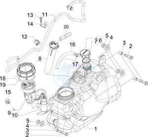 MP3 125 ie Touring drawing Fuel Tank