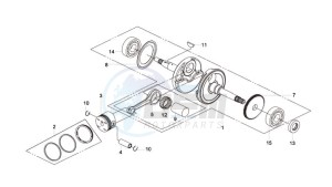 QUAD LANDER 250 drawing CRANKSHAFT