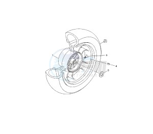 YP R X-MAX 250 drawing REAR WHEEL