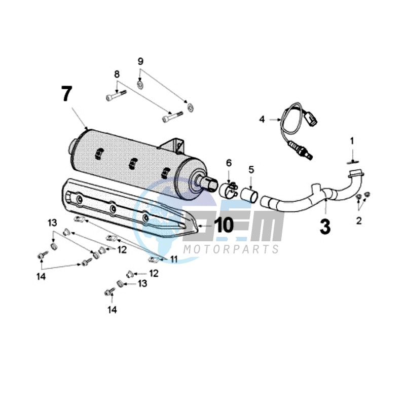 EXHAUST 2 BOLT MOUNT