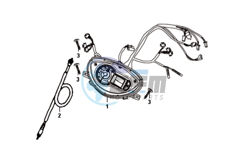 DASHBOARD / ODOMETER CABLE  / WIRE HARNESS