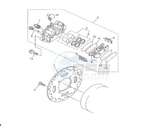 YP R X-MAX 250 drawing REAR BRAKE CALIPER