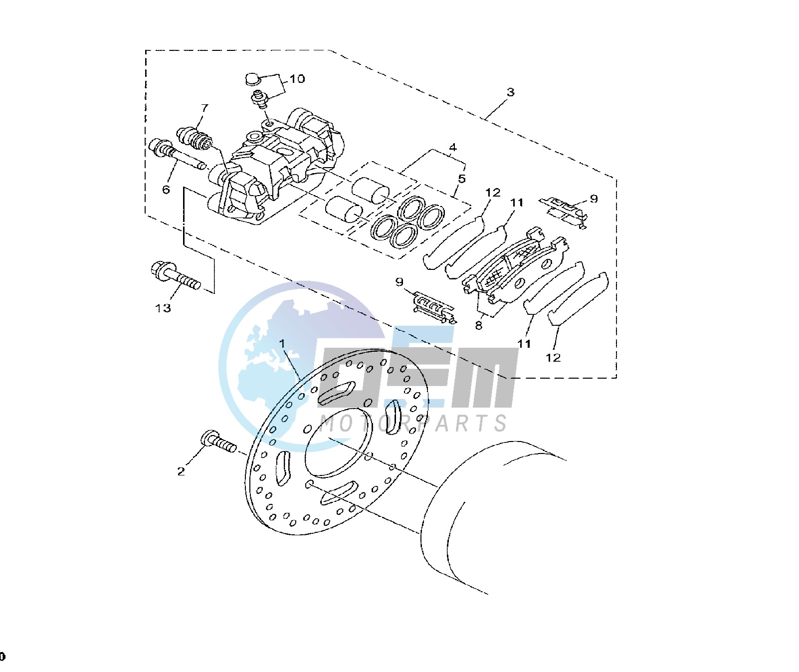 REAR BRAKE CALIPER