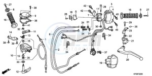 TRX700XX9 Australia - (U) drawing HANDLE LEVER/SWITCH/CABLE