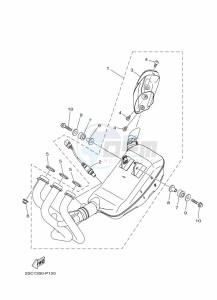 TRACER 900 MTT850 (B5CF) drawing EXHAUST