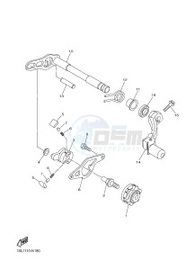 YZ250FX (B297 B298 B299 B299 B29A) drawing SHIFT SHAFT