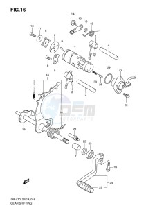 DR-Z70 EU drawing GEAR SHIFTING