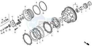 CBR600SE drawing CLUTCH