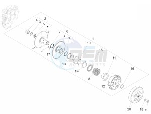 PRIMAVERA 150 4T 3V IGET ABS E4 (EMEA) drawing Driven pulley