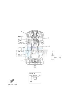 YFM300 RAPTOR 300 (1SC1) drawing EMBLEM & LABEL 1