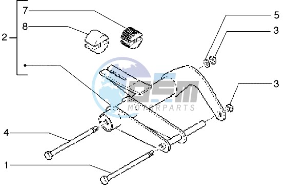 Swinging arm