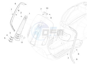 Primavera 50 4T-2V 25 kmh (EMEA) drawing Front shield