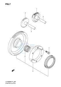 LT-F400 (P17) drawing STARTER CLUTCH