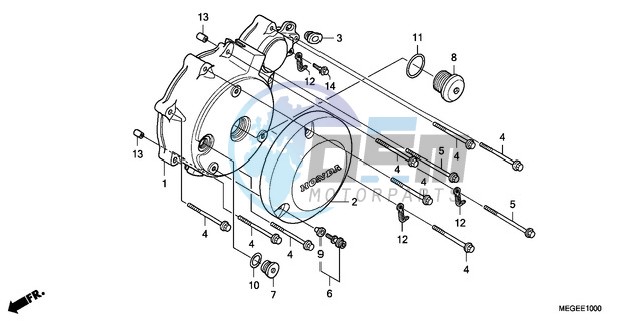 LEFT CRANKCASE COVER