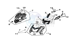 JOYMAX Z 125 (LW12W1-EU) (L9-M0) drawing FR. COVER