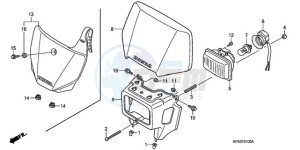 CRF230F9 Australia - (U) drawing HEADLIGHT