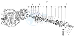 Granturismo 200 L drawing Driven pulley