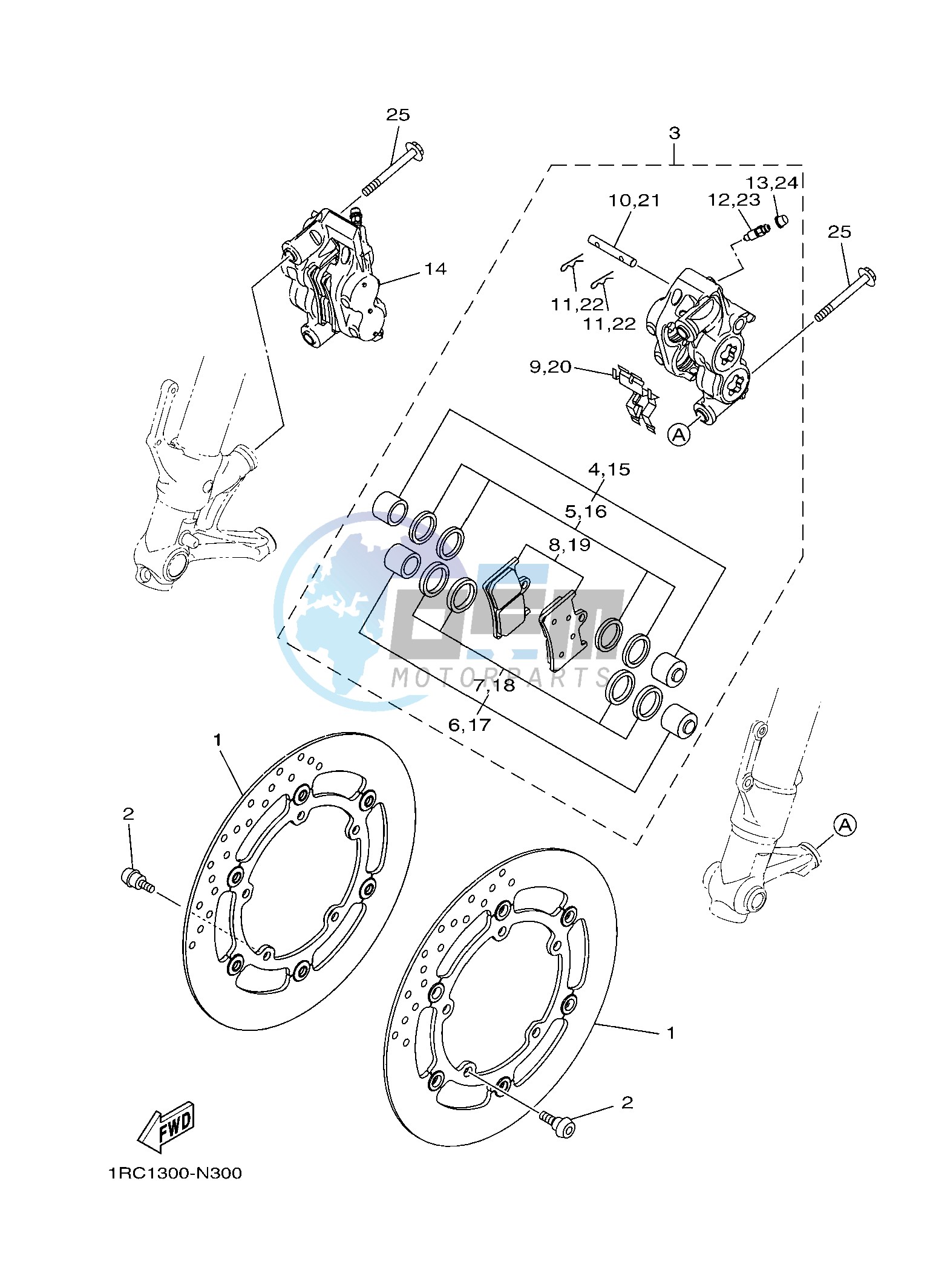 FRONT BRAKE CALIPER