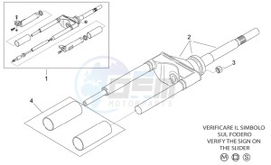 Scarabeo 50 2t e2 (eng. piaggio) drawing Front fork I