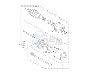 YW BW'S 125 drawing STARTING MOTOR